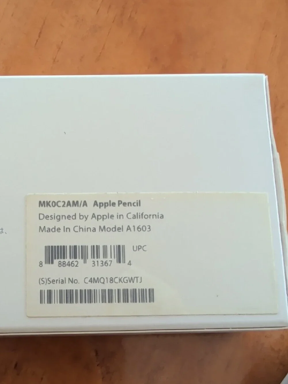 Apple Pencil (White) with Silver Accent - iPad Stylus